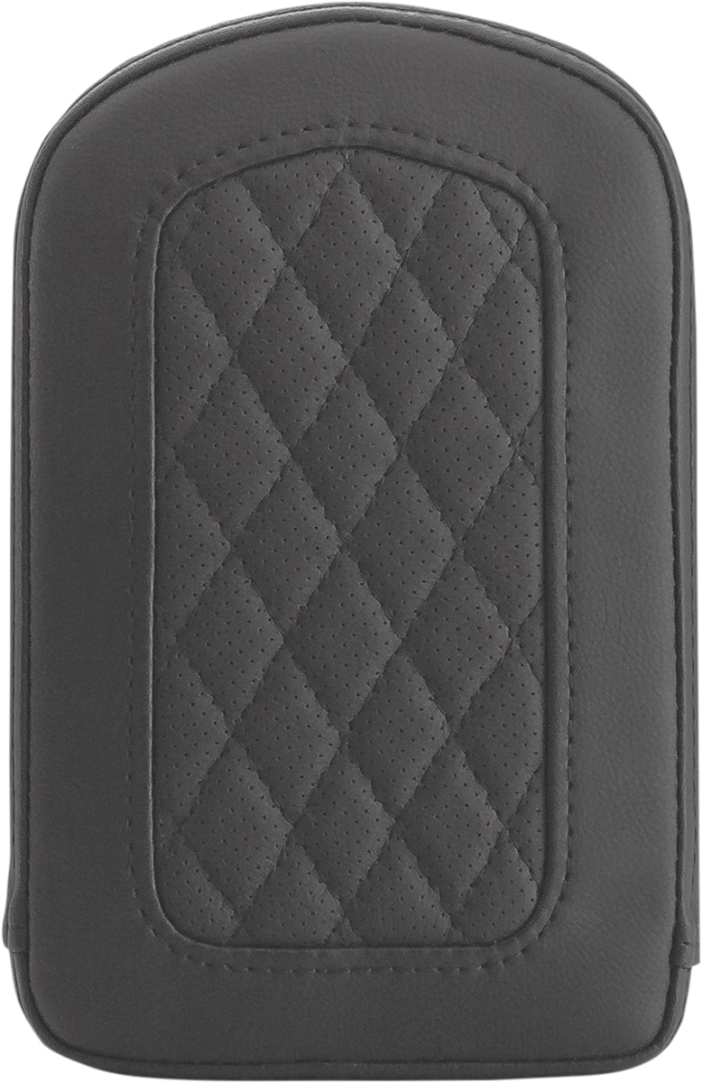 SADDLEMEN Sissy Bar Pad - Lattice Stitched - Black