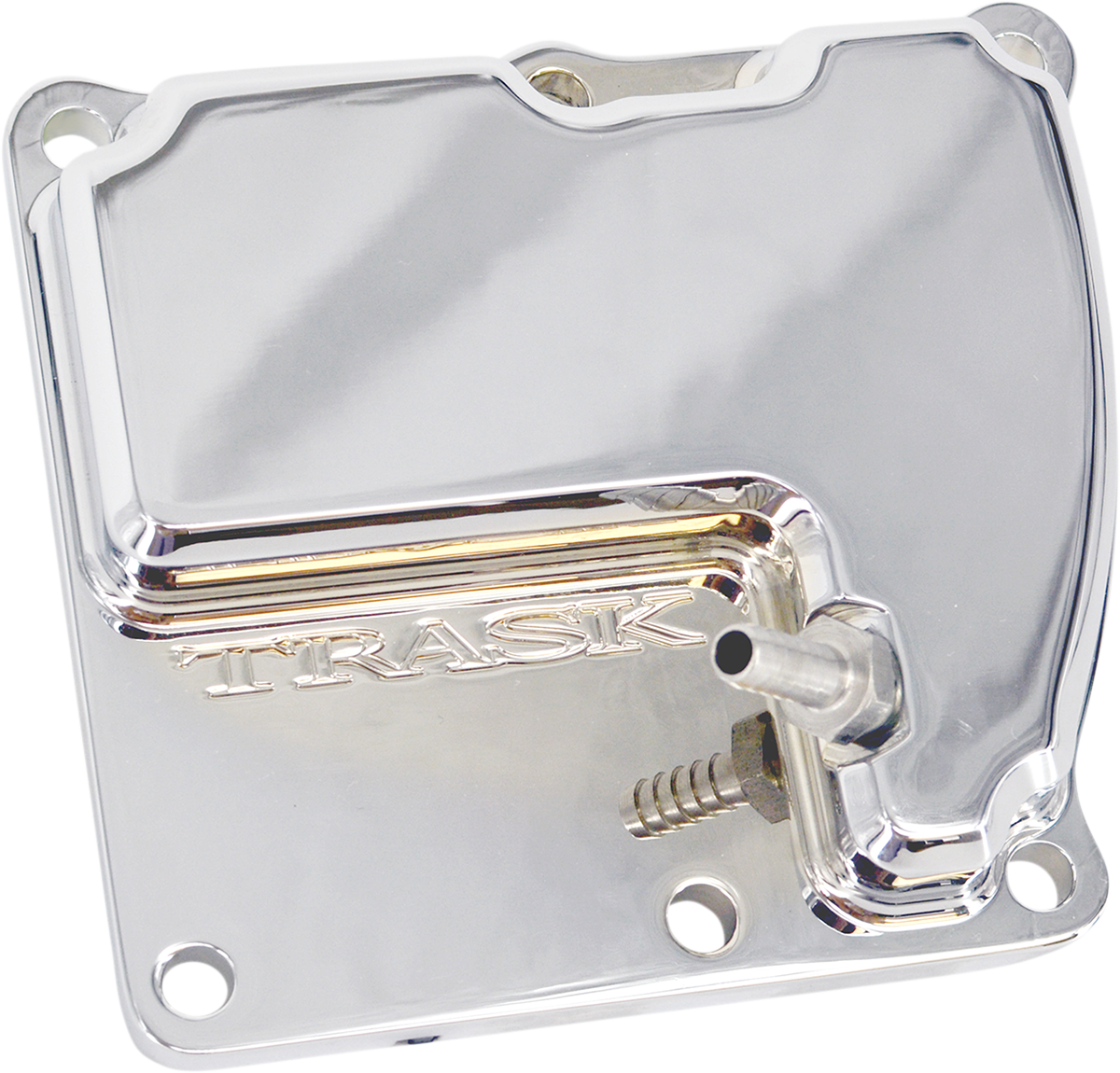 TRASK CheckM8* Vented Transmission Top Cover - Chrome