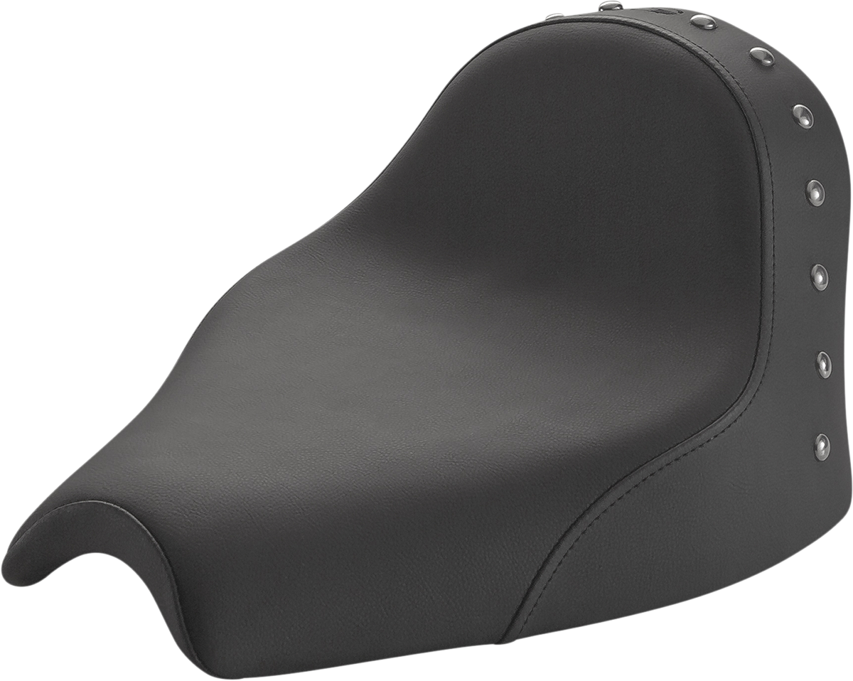 SADDLEMEN Renegade Solo Seat - Black - Studded