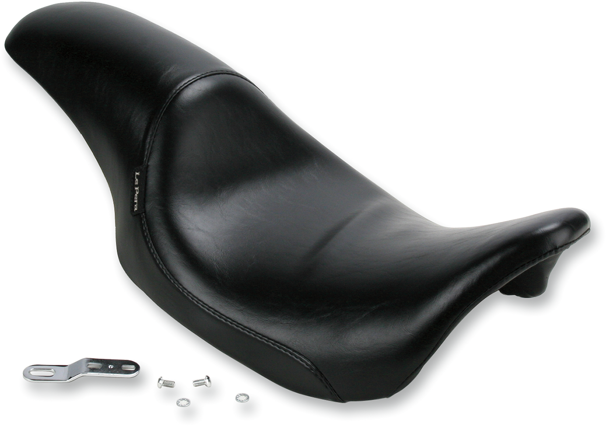 LE PERA Silhouette Full-Length Seat - Smooth - Black - Touring '08-'23