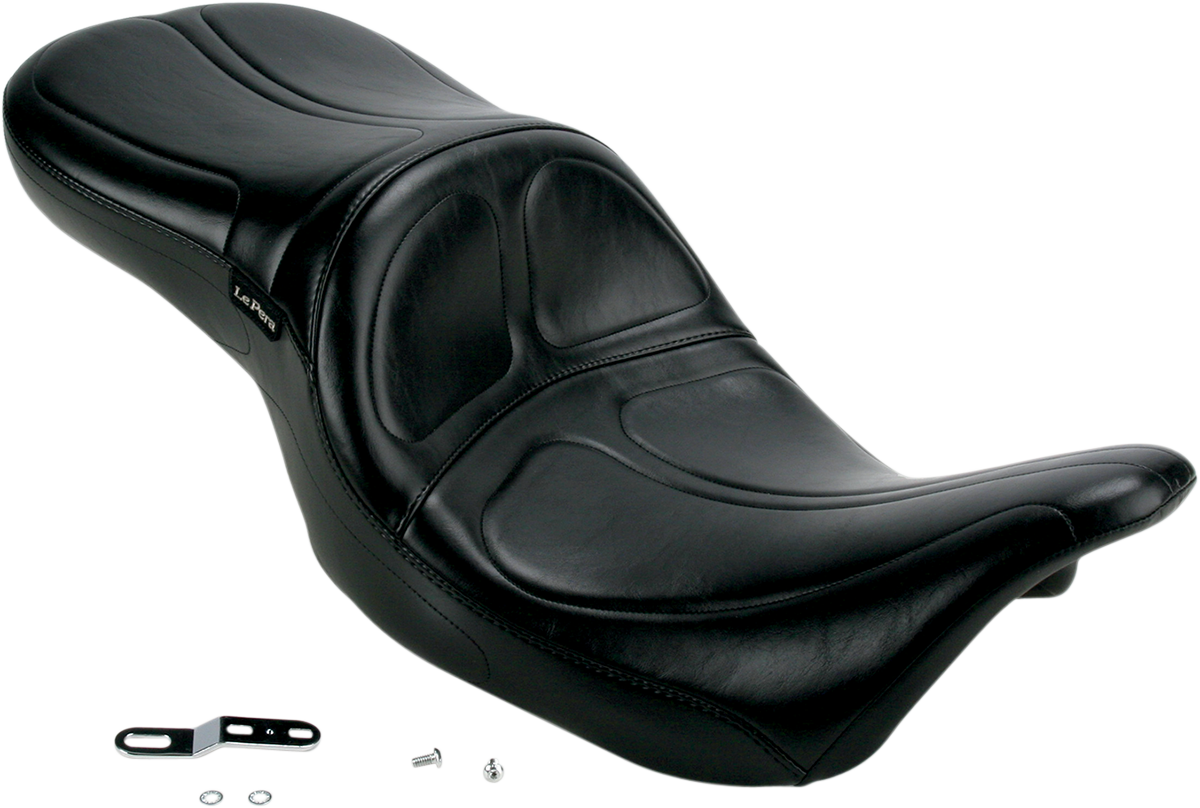 LE PERA Maverick Seat - without Backrest - Stitched - Black - Touring '08-'23