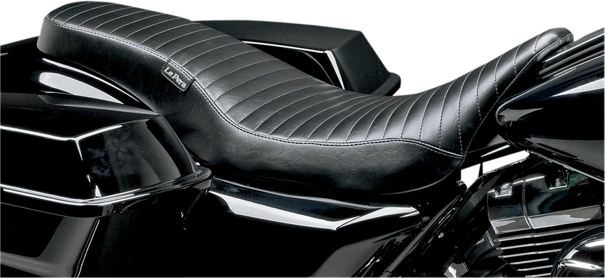 LE PERA Cobra Full-Length Seat - Pleated - Black - Touring '08-'23