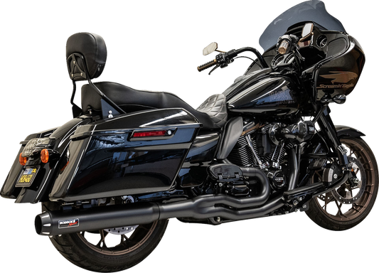 BASSANI XHAUST 2-into-1 Exhaust System - 49-State - Chrome - '17-'23 TOURING