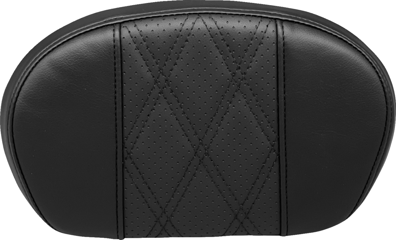 LE PERA Sissy Bar Pad - Medium - GT2/HR2 - Perforated Black- '08-'23 SOFTAIL & TOURING