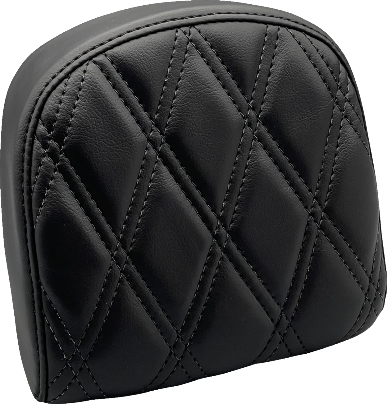 LE PERA Sissy Bar Pad - Small - Double Diamond - Dull Black - '08-'23 SOFTAIL & TOURING