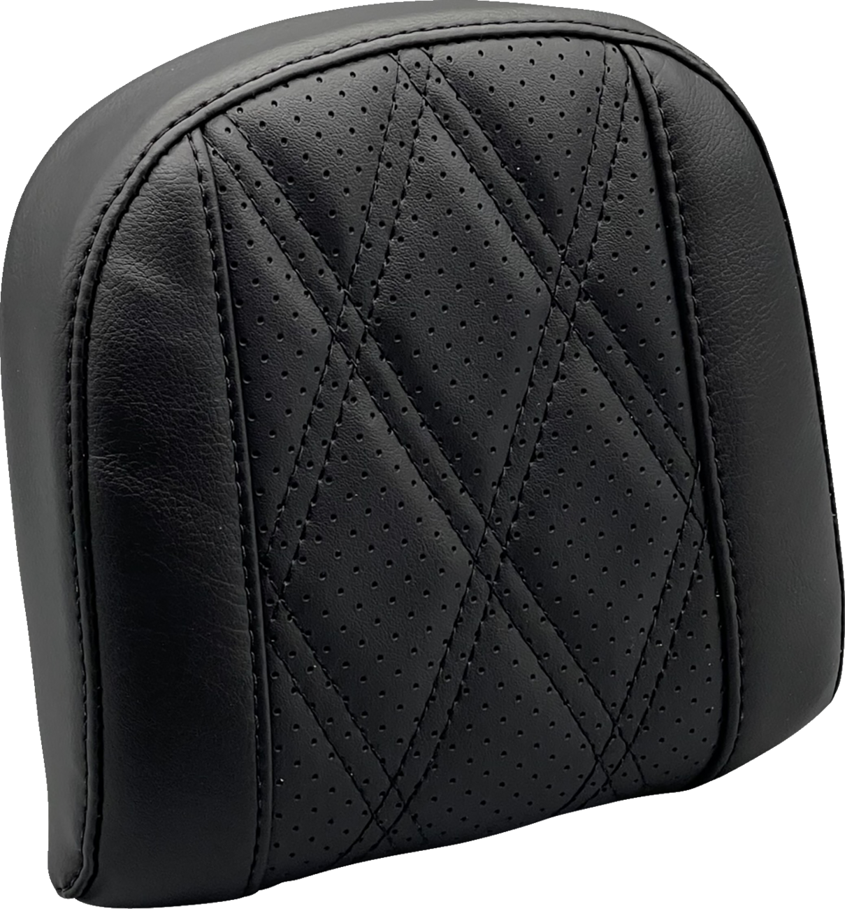 LE PERA Sissy Bar Pad - Small - GT2/HR2 - Perforated Black - '08-'23 SOFTAIL & TOURING