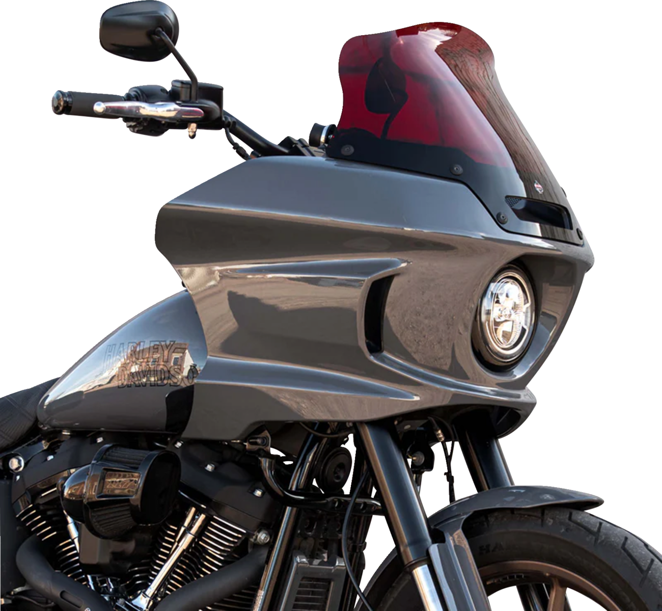 KLOCK WERKS Kolor Flare* Sport Windshield - 8" - Red - FXLRST