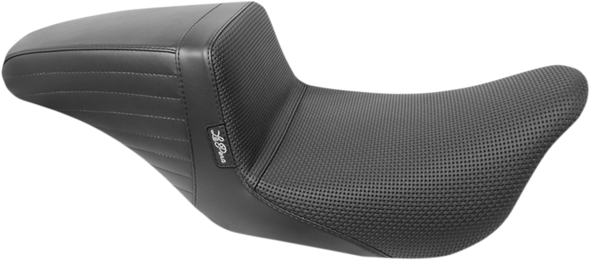 LE PERA Kickflip Seat - Basketweave - Black - Touring '08-'23