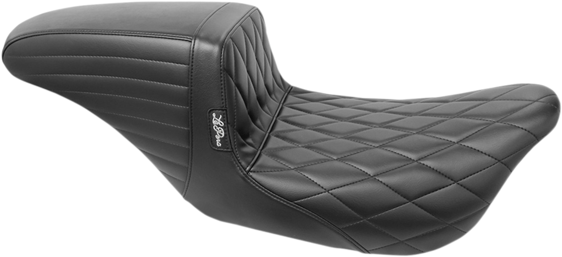 LE PERA Kickflip Daddy Long Legs Seat - Diamond - Black - Touring '08-'23