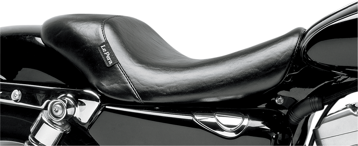 LE PERA Bare Bones Solo Seat - Smooth - Black - Sportster '07-'09