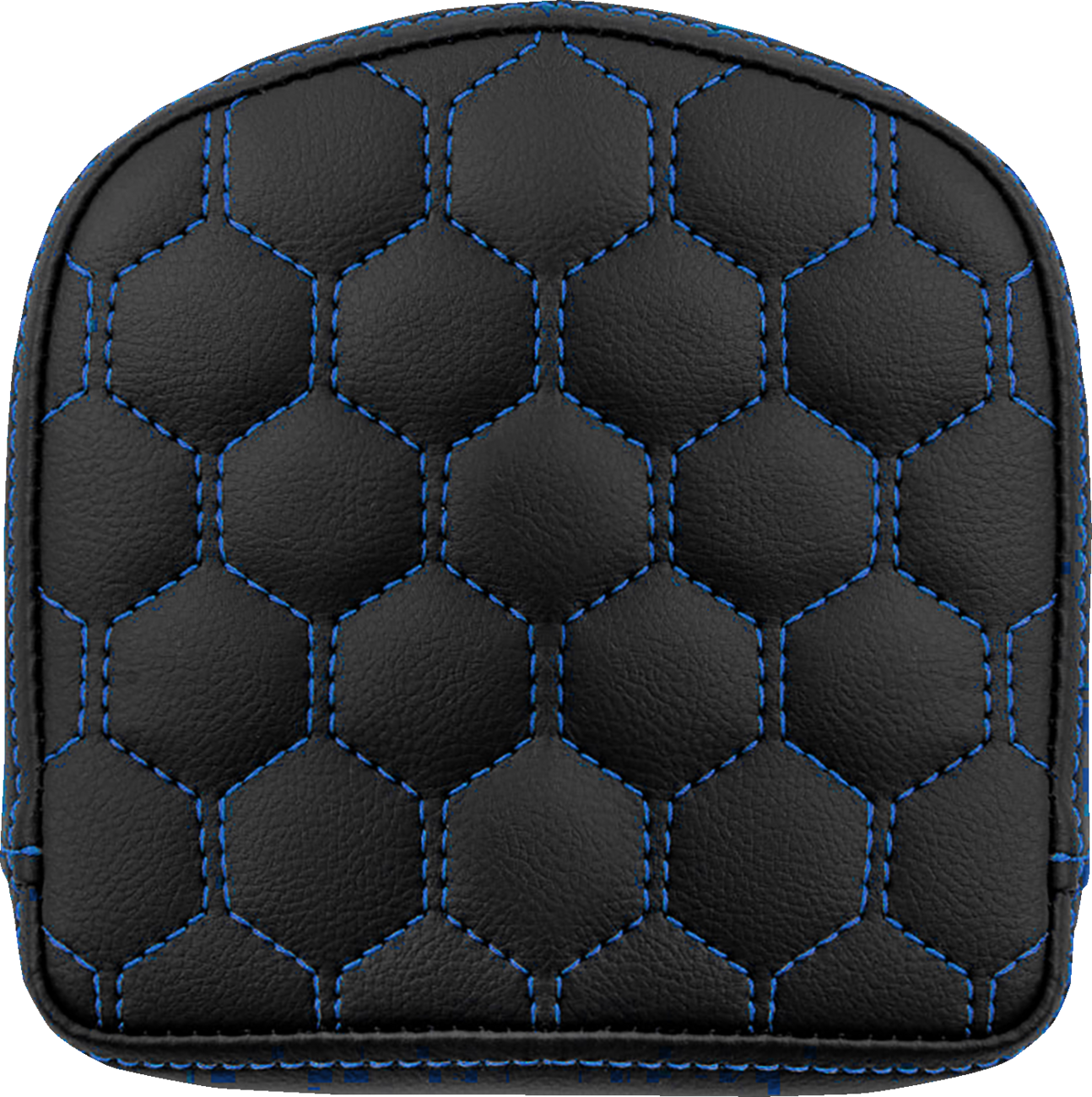SADDLEMEN RoadSofa* Sissy Bar Pad - Honeycomb - Blue Stitching