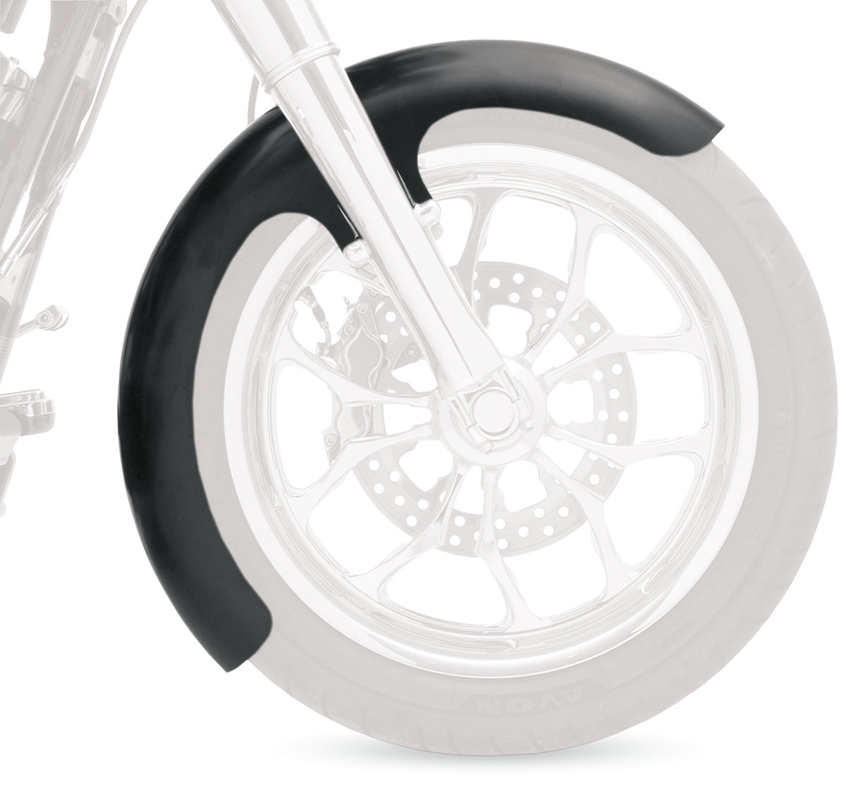 KLOCK WERKS Wrapper Front Fender - Steel - 21"