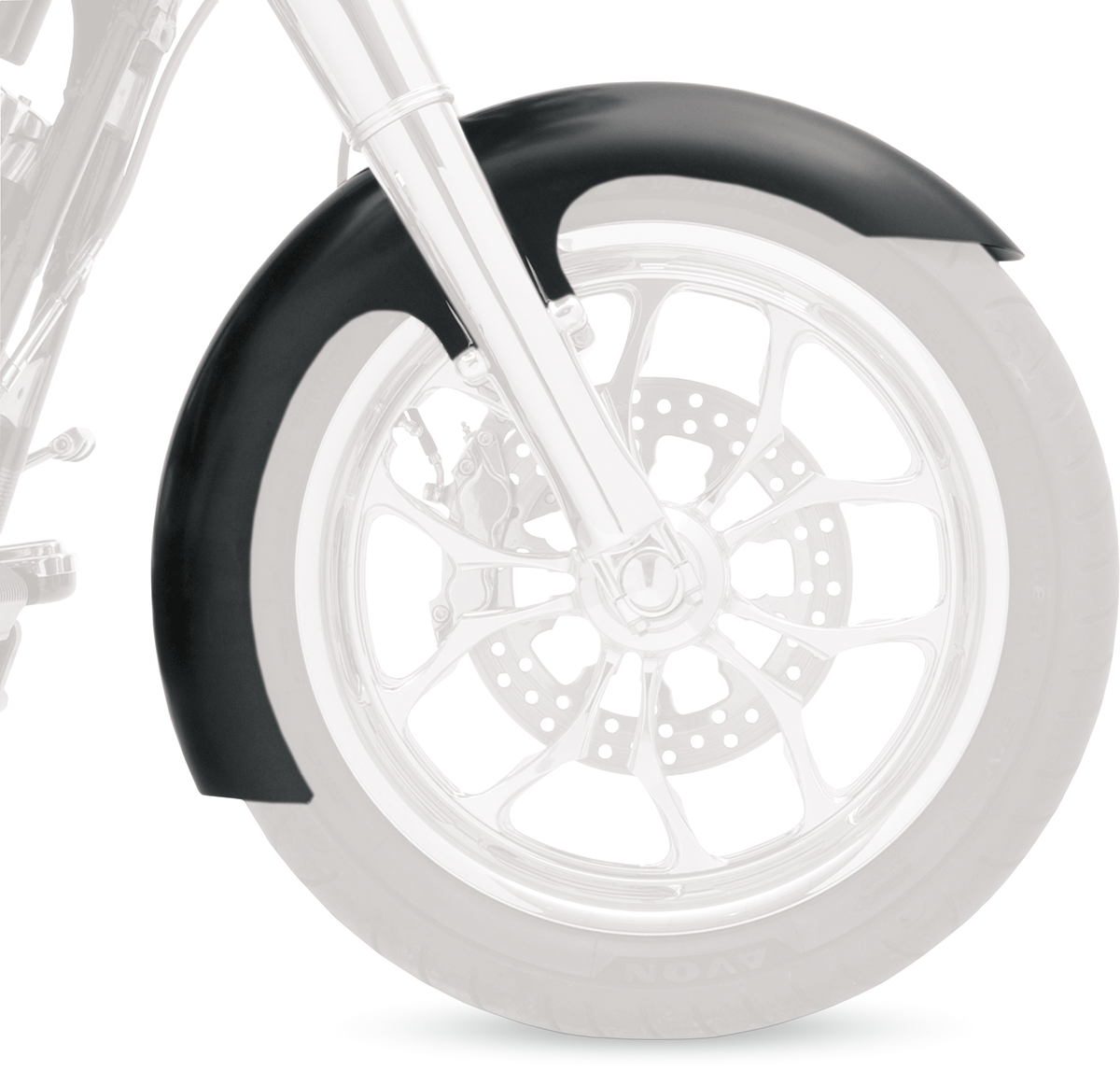KLOCK WERKS Slicer Front Fender Kit - w/ Raw Blocks - Steel - 19"