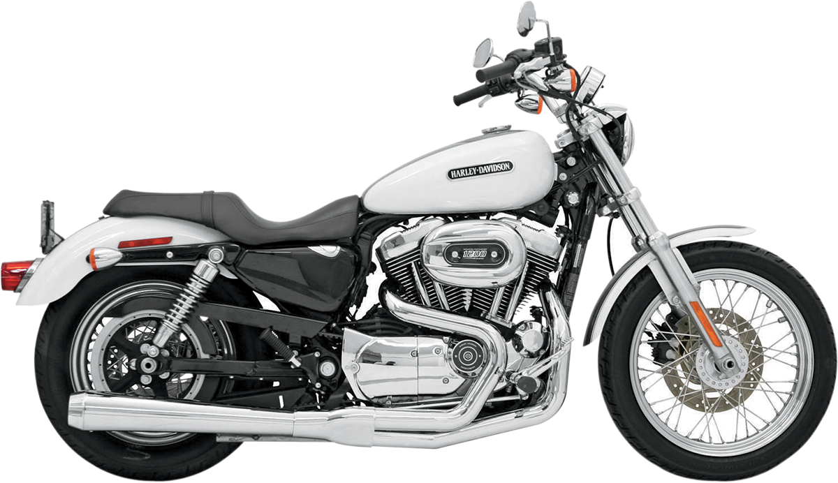 BASSANI XHAUST Road Rage Exhaust - Chrome - Long - '04-'13 XL