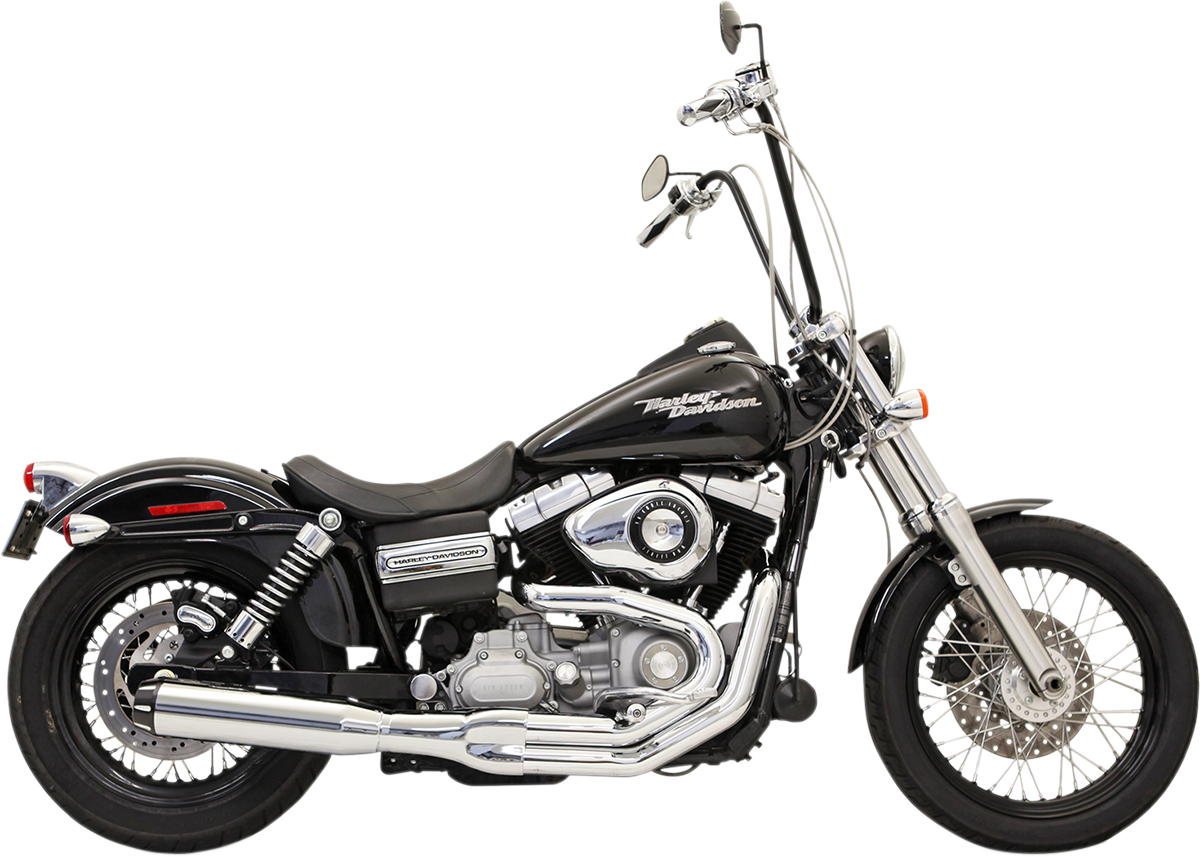 BASSANI XHAUST B1 2:1 Exhaust - Chrome - '91-'17 DYNA MODELS