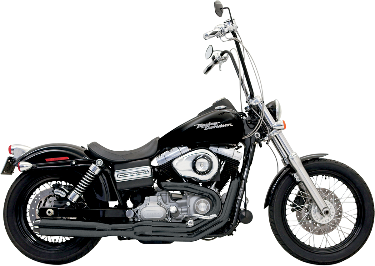 BASSANI XHAUST B1 2:1 Exhaust - Black - '91-'17 DYNA MODELS