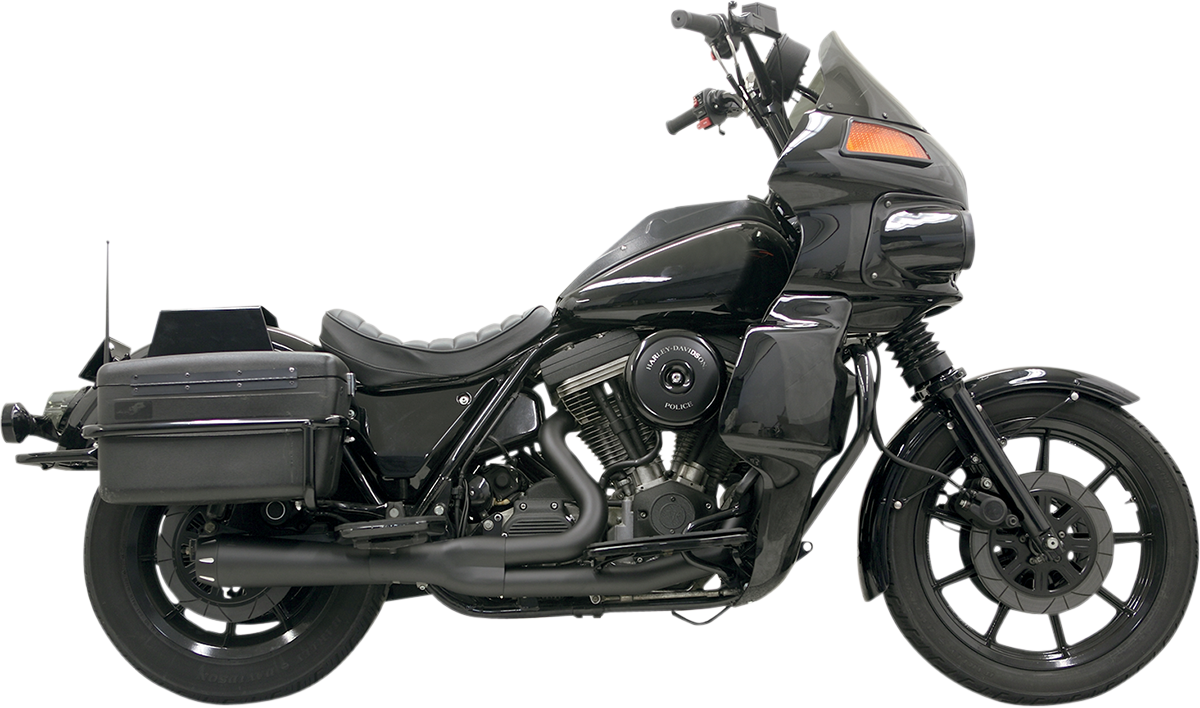 BASSANI XHAUST Road Rage 2:1 Exhaust - Black - 1987 - 2000 FXR MODELS