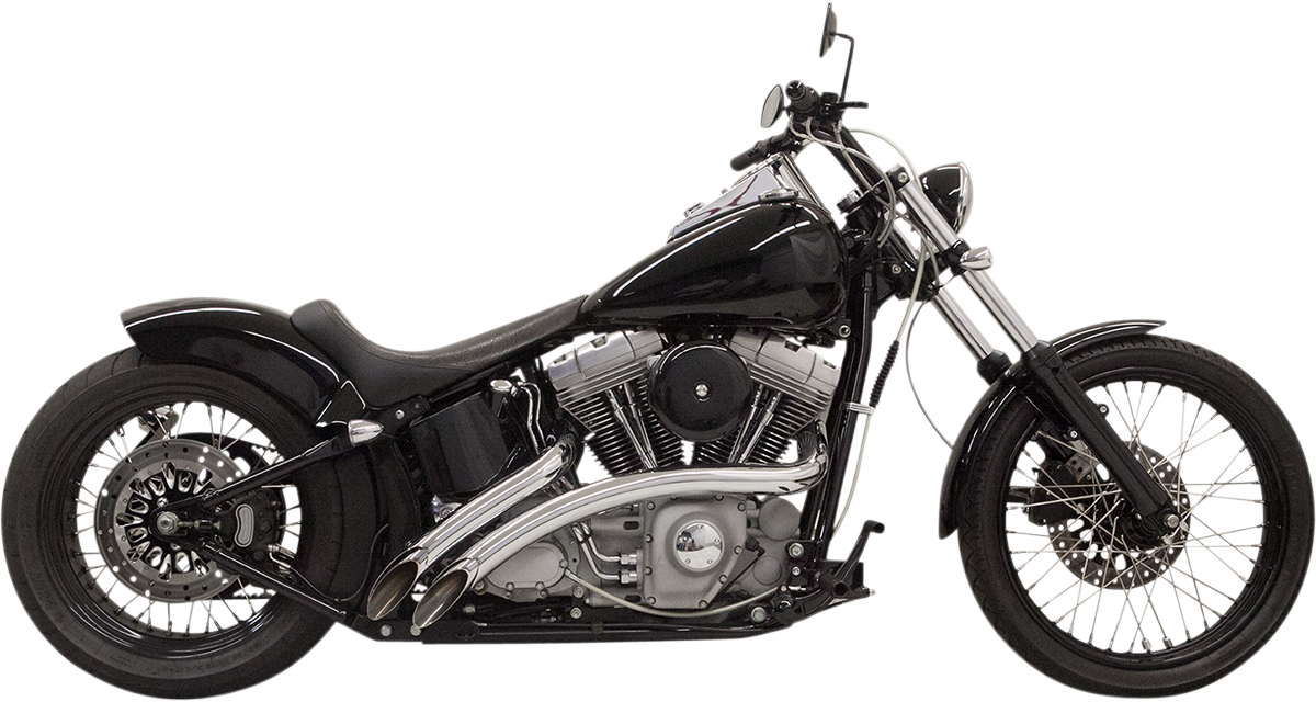 BASSANI XHAUST Radial Sweeper Exhaust - Chrome - 86'-17' SOFTAIL/DYNA MODELS