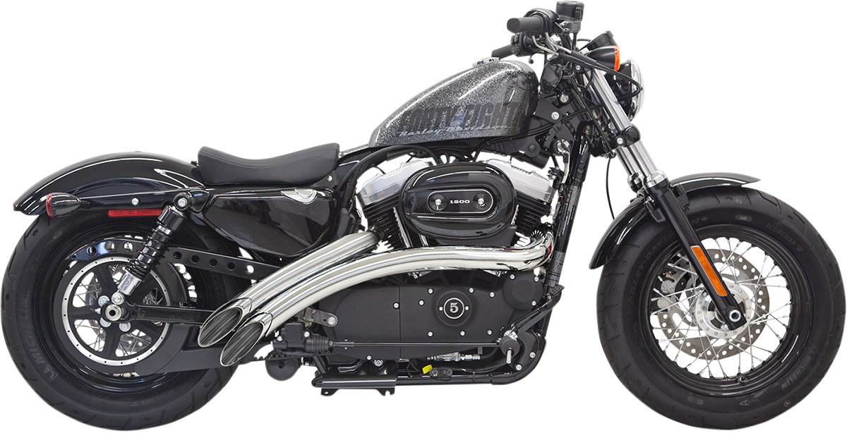 BASSANI XHAUST Radial Sweeper Exhaust - Chrome - '14-'19 SPORTSTER MODELS