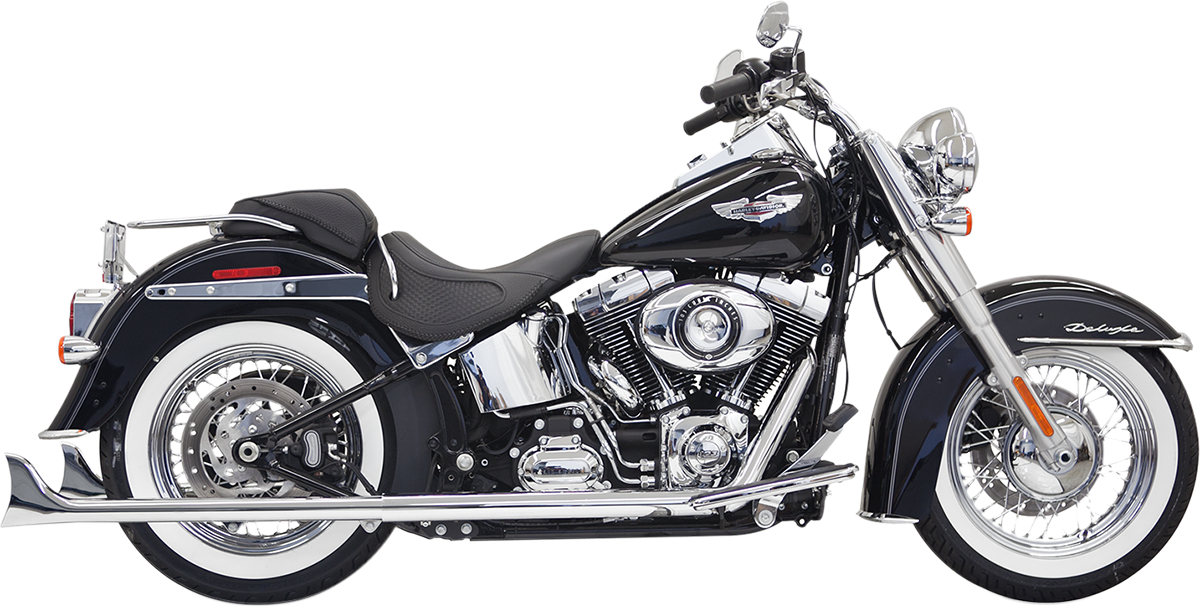 BASSANI XHAUST Fishtail Exhaust - 33" - 2007-2017 SOFTAIL MODELS