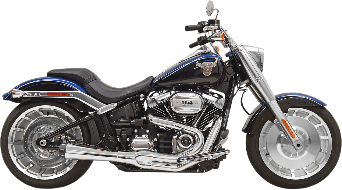 BASSANI XHAUST 2:1 Exhaust - Chrome - '18-'20 SOFTAIL MODELS