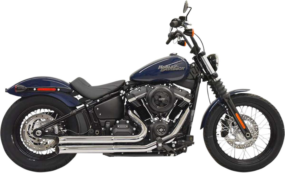 BASSANI XHAUST Pro Street Exhaust - Chrome - 2018-2021 SOFTAIL MODELS
