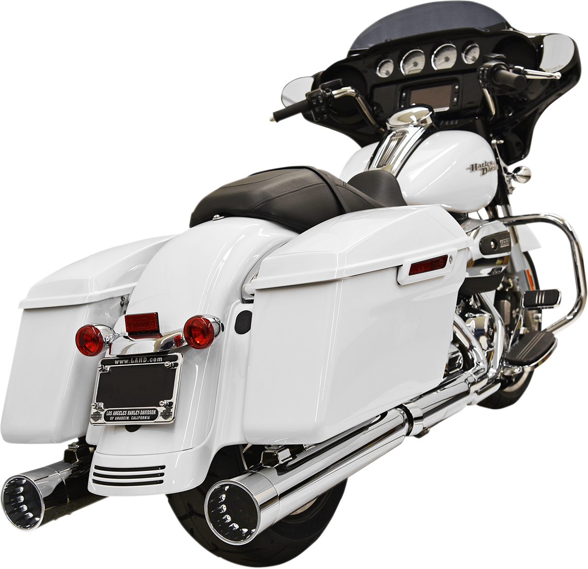 BASSANI XHAUST DNT Straight Can SLIP-ON Mufflers for 2017-2019 TOURING - Chrome
