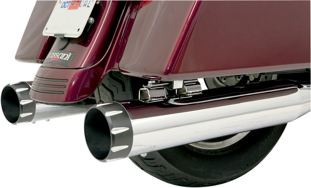 BASSANI XHAUST 4" End Cap - Black - Bevel