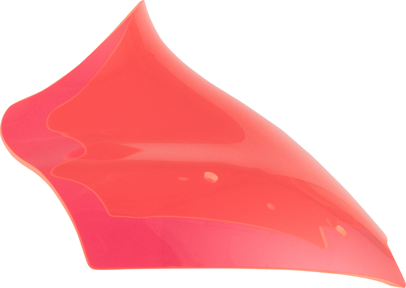 KLOCK WERKS Kolor Flare* Windshield - 10" - Pink Ice