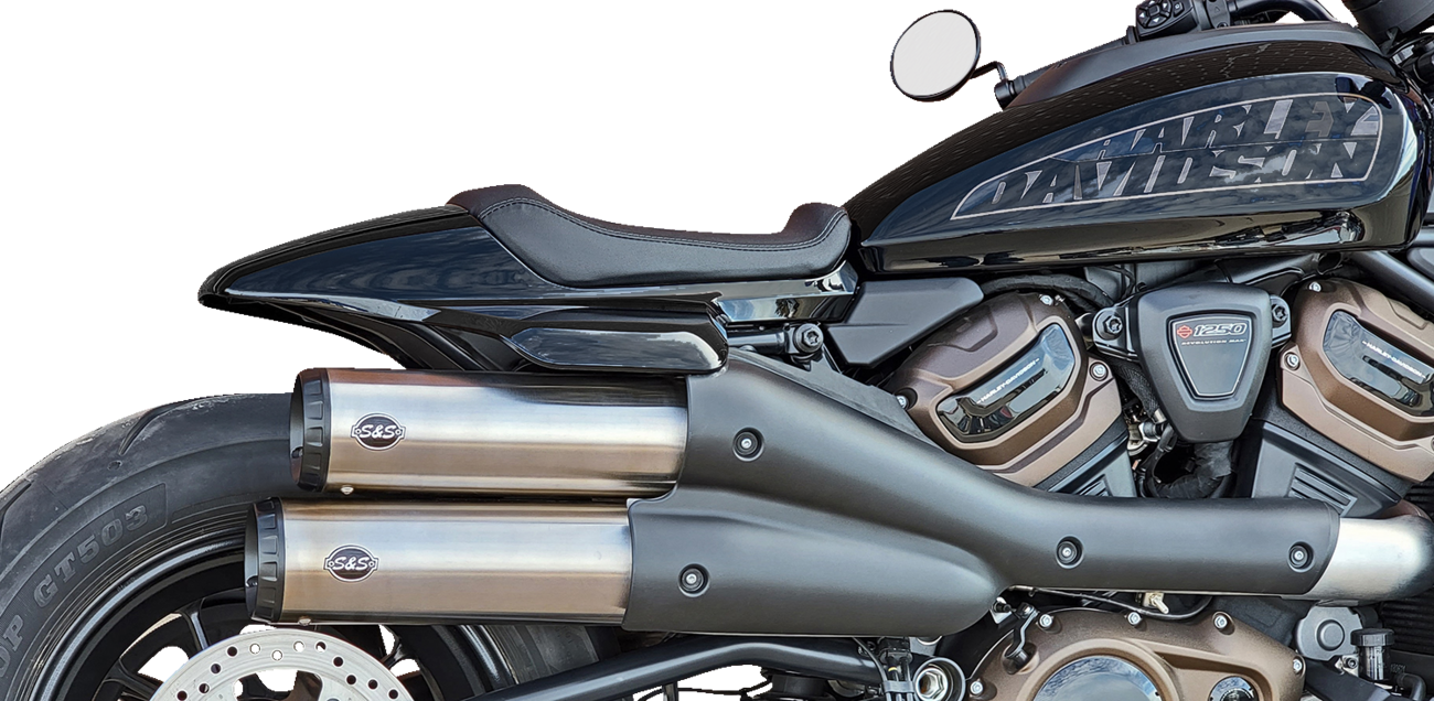S&S CYCLE 4" Grand National Slip-On Muffler - Stainless Steel - Sportster S