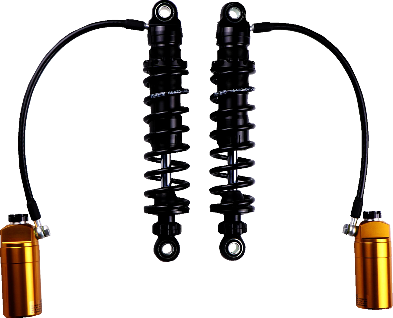 OHLINS Shock Absorber - 12" - Fully Adjustable - Blackline HD 778 2014-2024 Touring