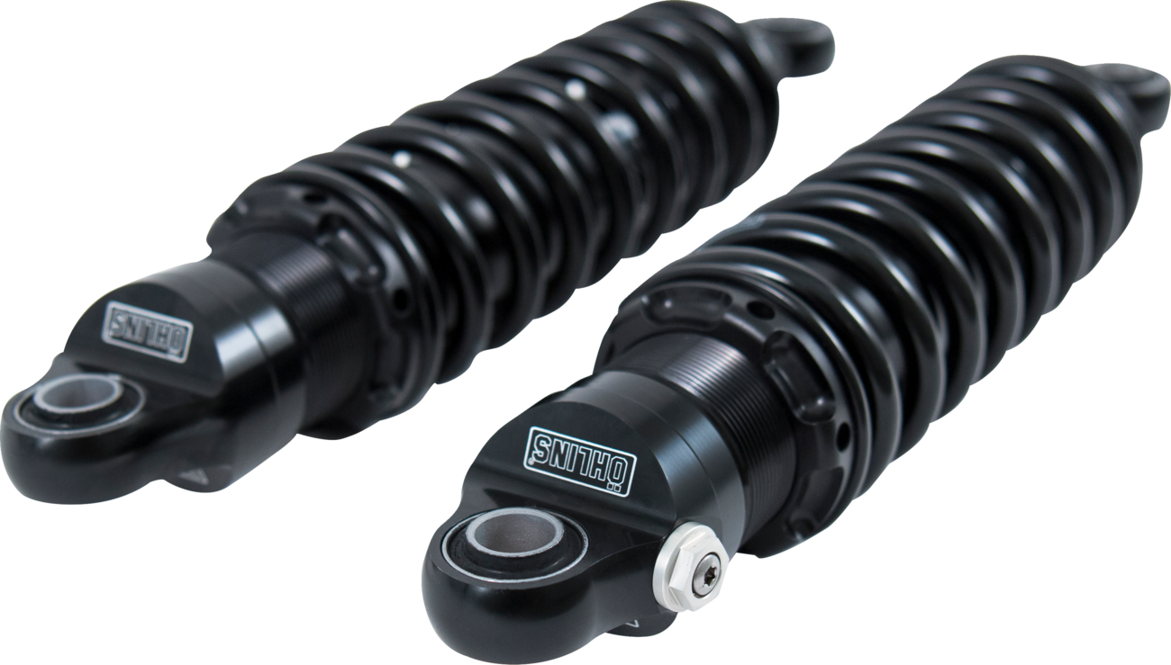 OHLINS Twin Shocks - 13" - Rebound Adjustable - Blackline HD 772S2 1990-2024 Touring
