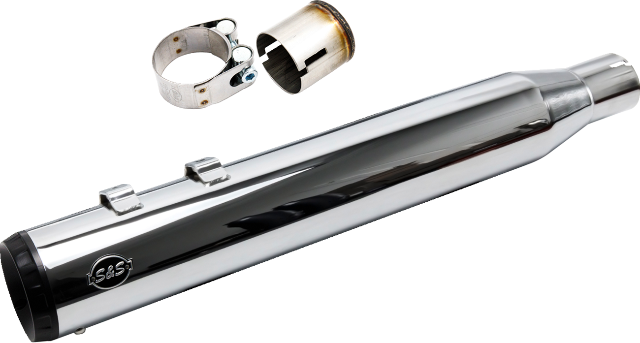 S&S CYCLE 2-into-1 Swindler Exhaust Conversion Kit - 4" - Chrome - M8 Touring '17-'25