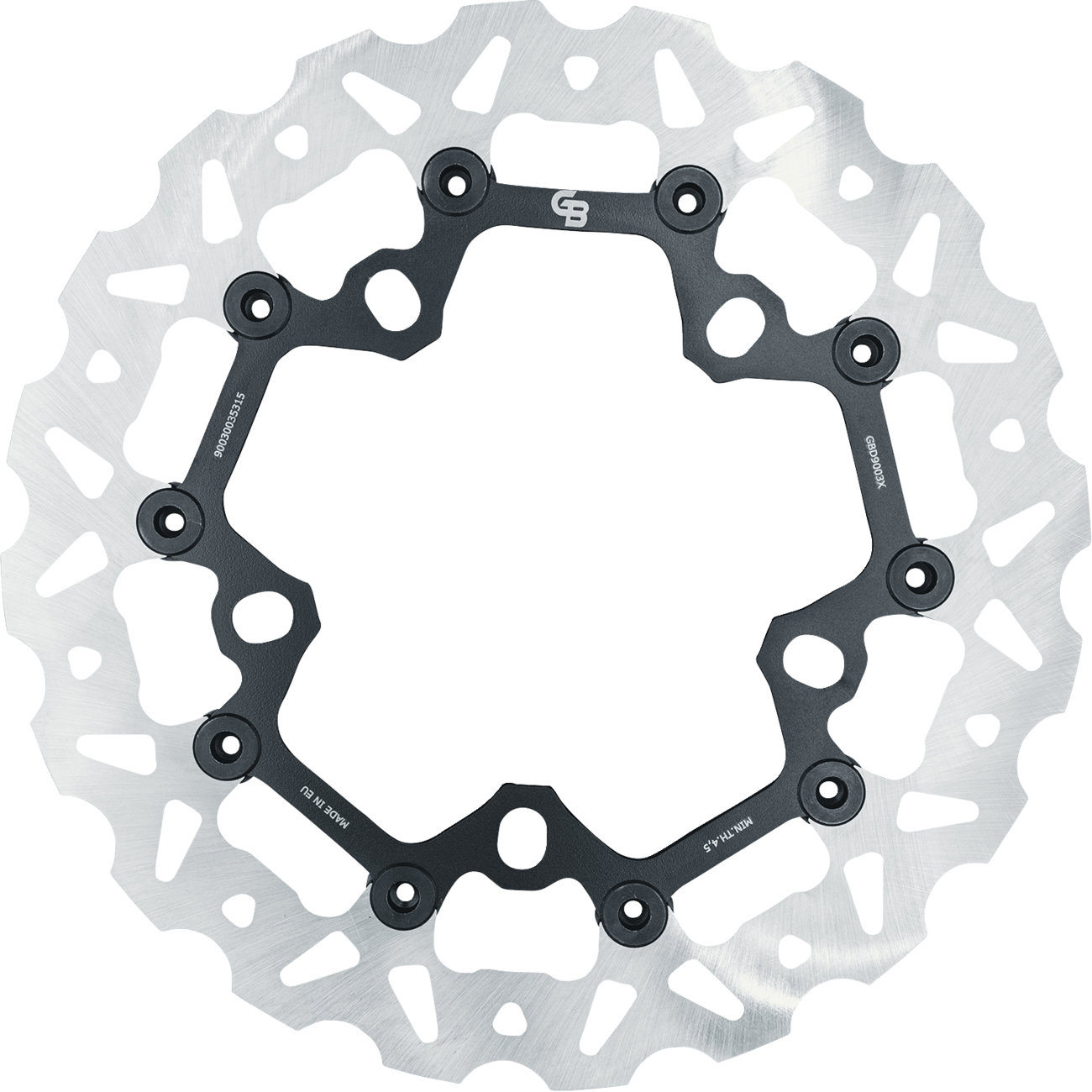 GBRAKES Oversize Wave® Two Piece (Floating) Brake Rotor - Front - 318 mm / 12-1/2"