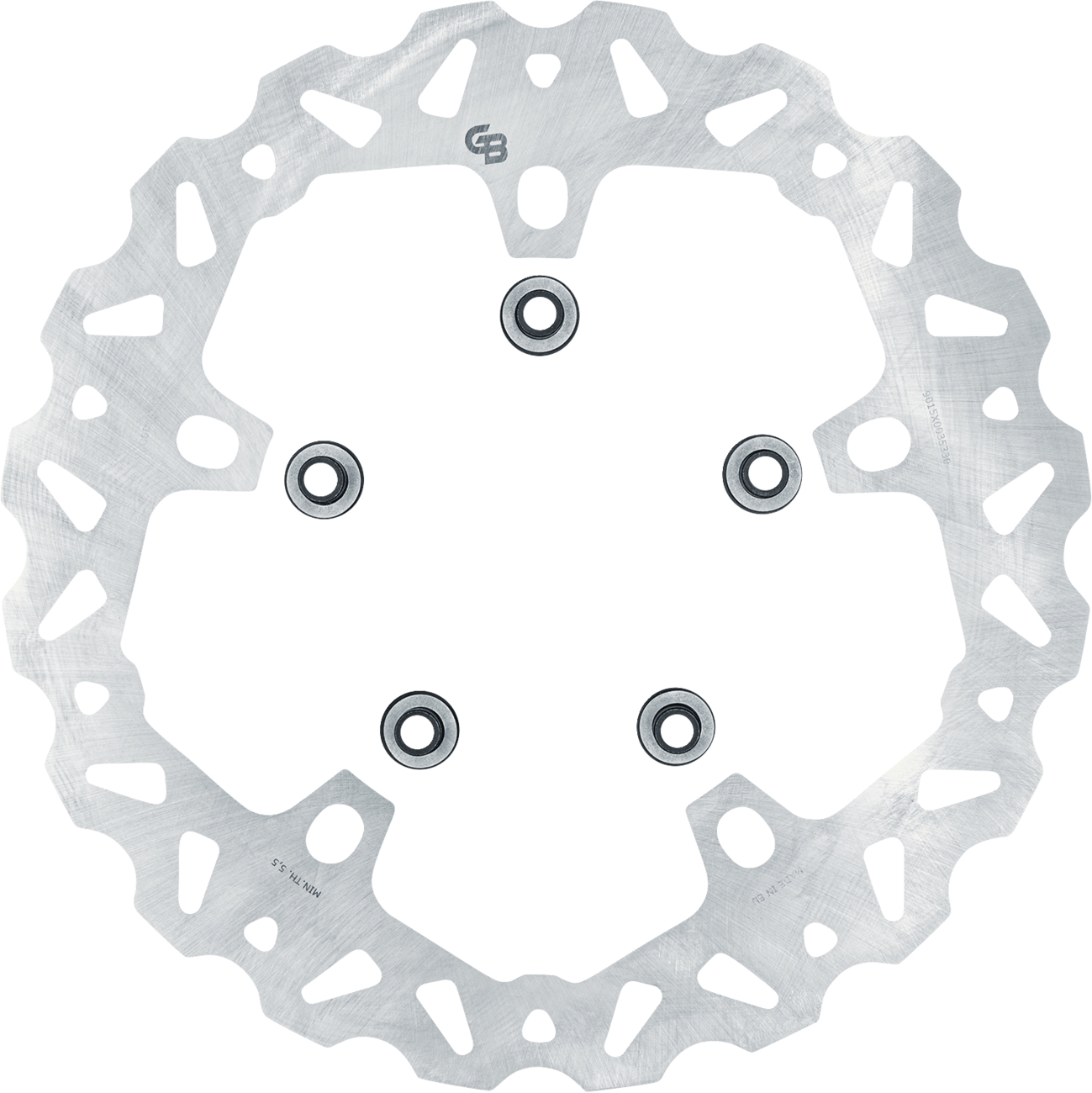 GBRAKES Oversize Wave® One Piece (Fixed) Brake Rotor - Front - 318 mm / 12-1/2"