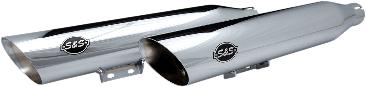 S&S CYCLE Slash Cut Race Mufflers - Chrome