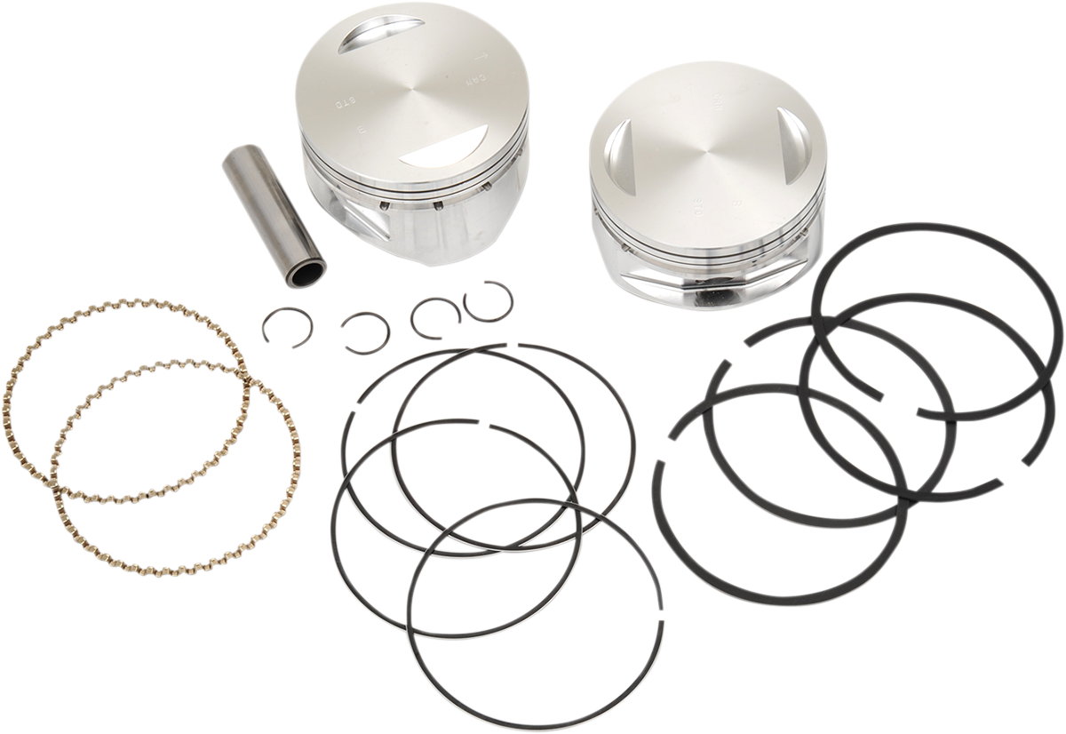 S&S CYCLE Piston Kit - for 100" & 107" Super Sidewinder - 4.0" - Standard