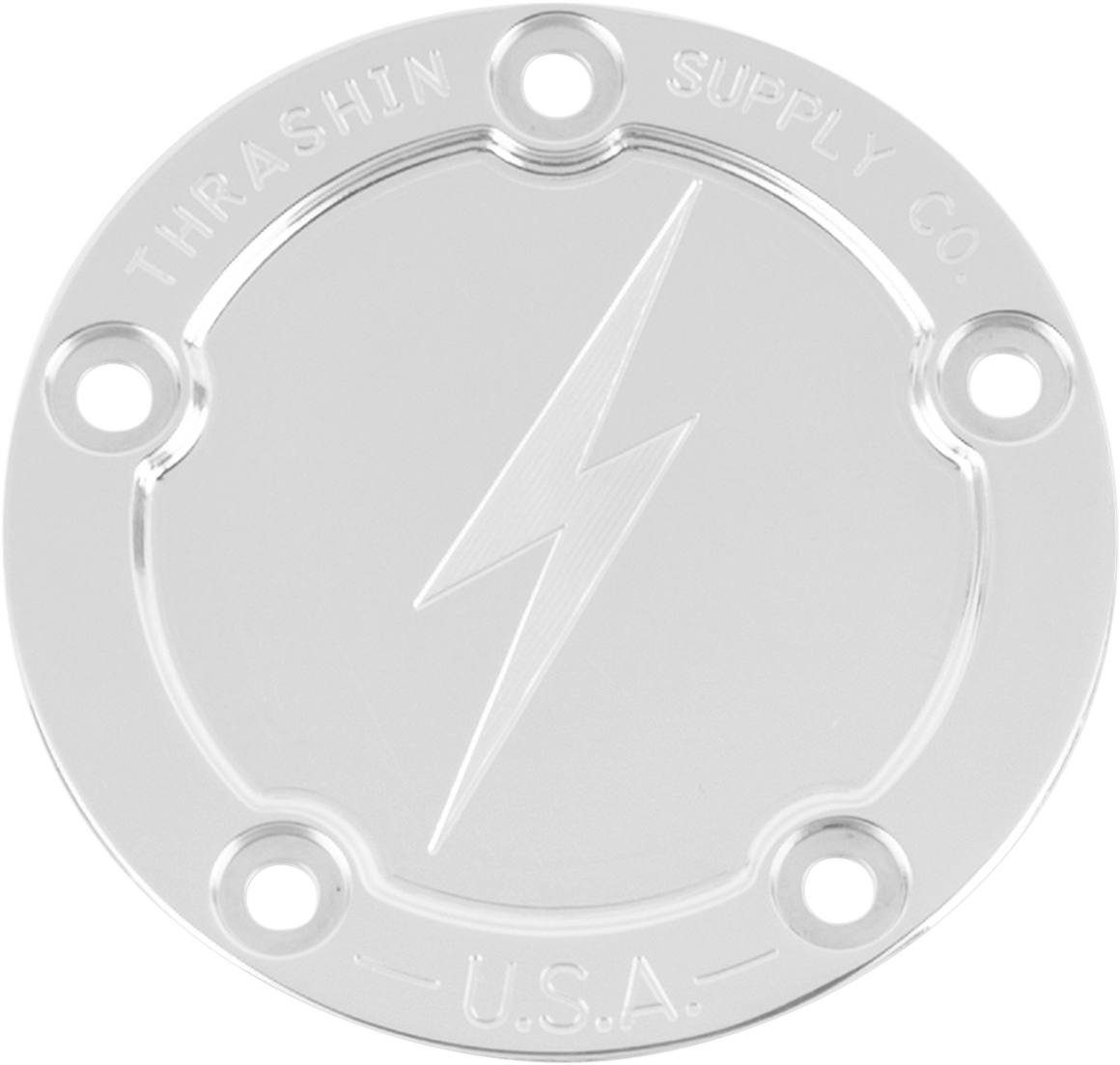 THRASHIN SUPPLY CO. Points Cover - Dished - Polished - Twin Cam TSC-3026-2