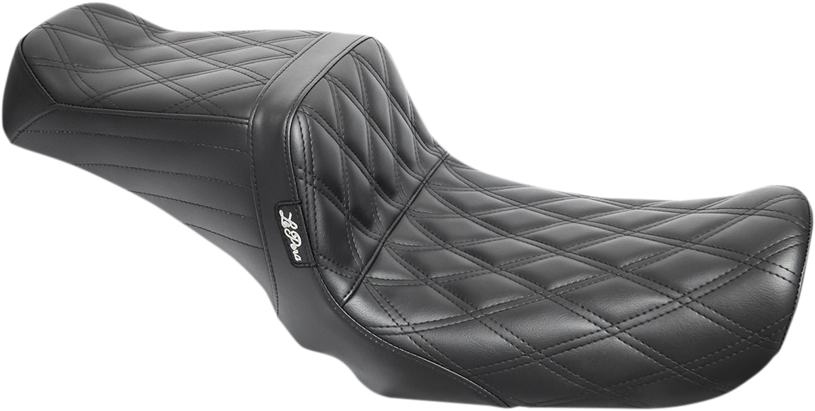 LE PERA Tailwhip Seat - Double Diamond - Black - Dyna '06-'17