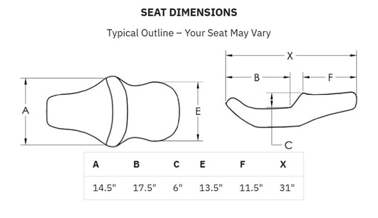 SADDLEMEN Roadsofa™ Extended Reach Heated Seat - Black - w/ Backrest - Touring '08-'24