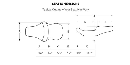 SADDLEMEN RoadSofa™ Seat - without Backrest - Carbon Fiber - Lattice Stitch - Silver Stitch - Touring '23.5-'25