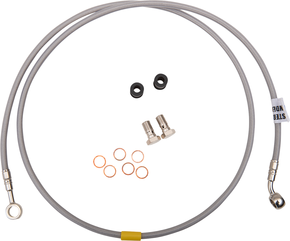 GBRAKES Brake Line Kit - Front - Stainless Steel - KLR650 '88-'07