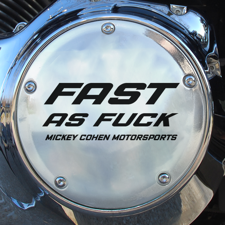 Fast as Fuck Derby Cover for Harley Davidson Twin Cam