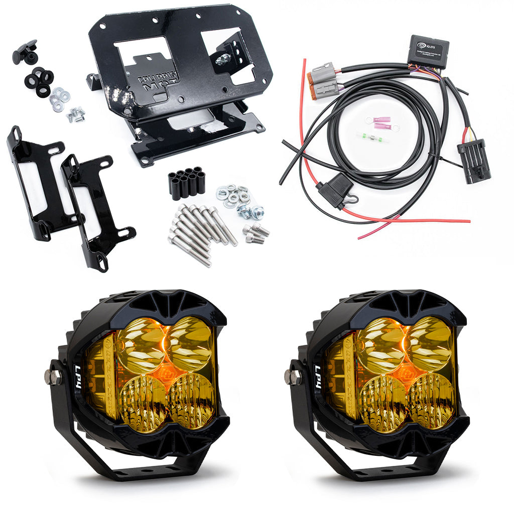 A10 Moto 18+ M8 Fat Bob Dual LP4 Lighting Bracket Combo Kit