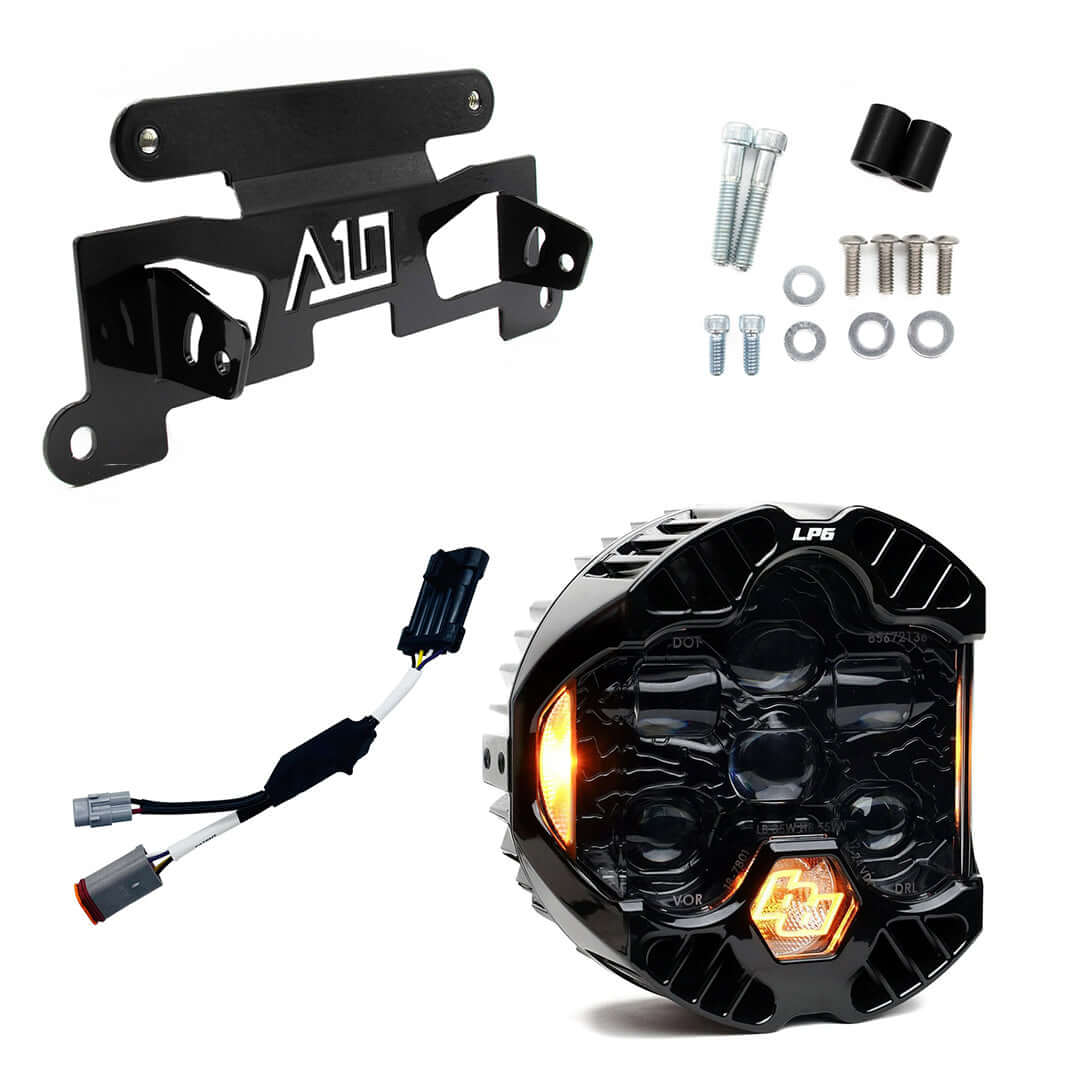 A10 Moto Low Rider ST "Cut In" Recessed DOT LP6 Mount Combo Kit