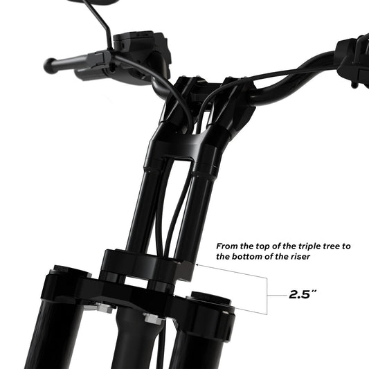 KRAUS MOTO Raptor 1-1/2 in. Pull Back Plate - Black Anodized - Softail '18-'25