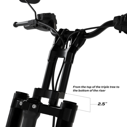 KRAUS MOTO Raptor 1-1/2 in. Pull Back Plate - Black Anodized - Road Glide '00-'25