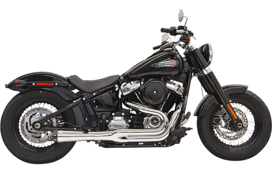 BASSANI XHAUST 2-into-1 Road Rage Exhaust System - Chrome 1S92R