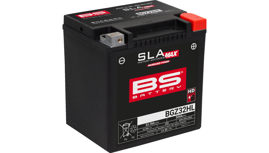 BS BATTERY - SLA MAX Factory - Activated AGM Maintenance-Free Battery