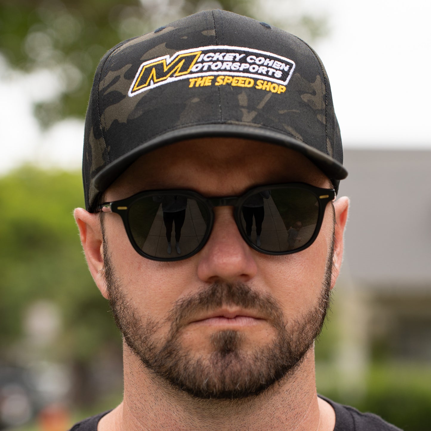 Mickey Cohen Motorsports Support Our Troops Snap Back Hat Camo No Mesh